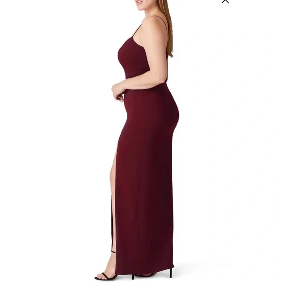 Jay Godfrey Harrah Gown Spaghetti Strap Slit Dress - Picture 15 of 16